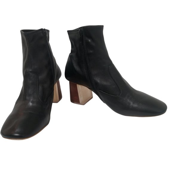 Jeffrey Campbell Kovacs Leather Booties Size 8.5 - Picture 6 of 16